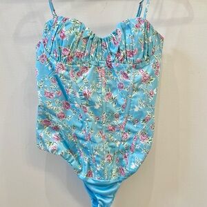 Zara floral bodysuit